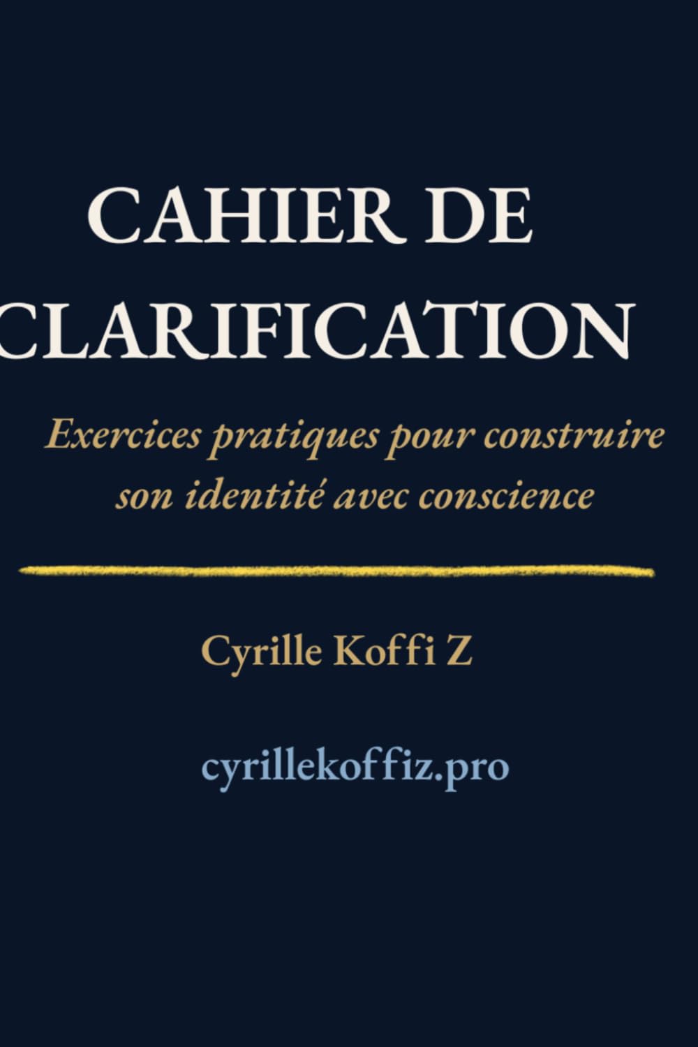 Couverture du Cahier de Clarification